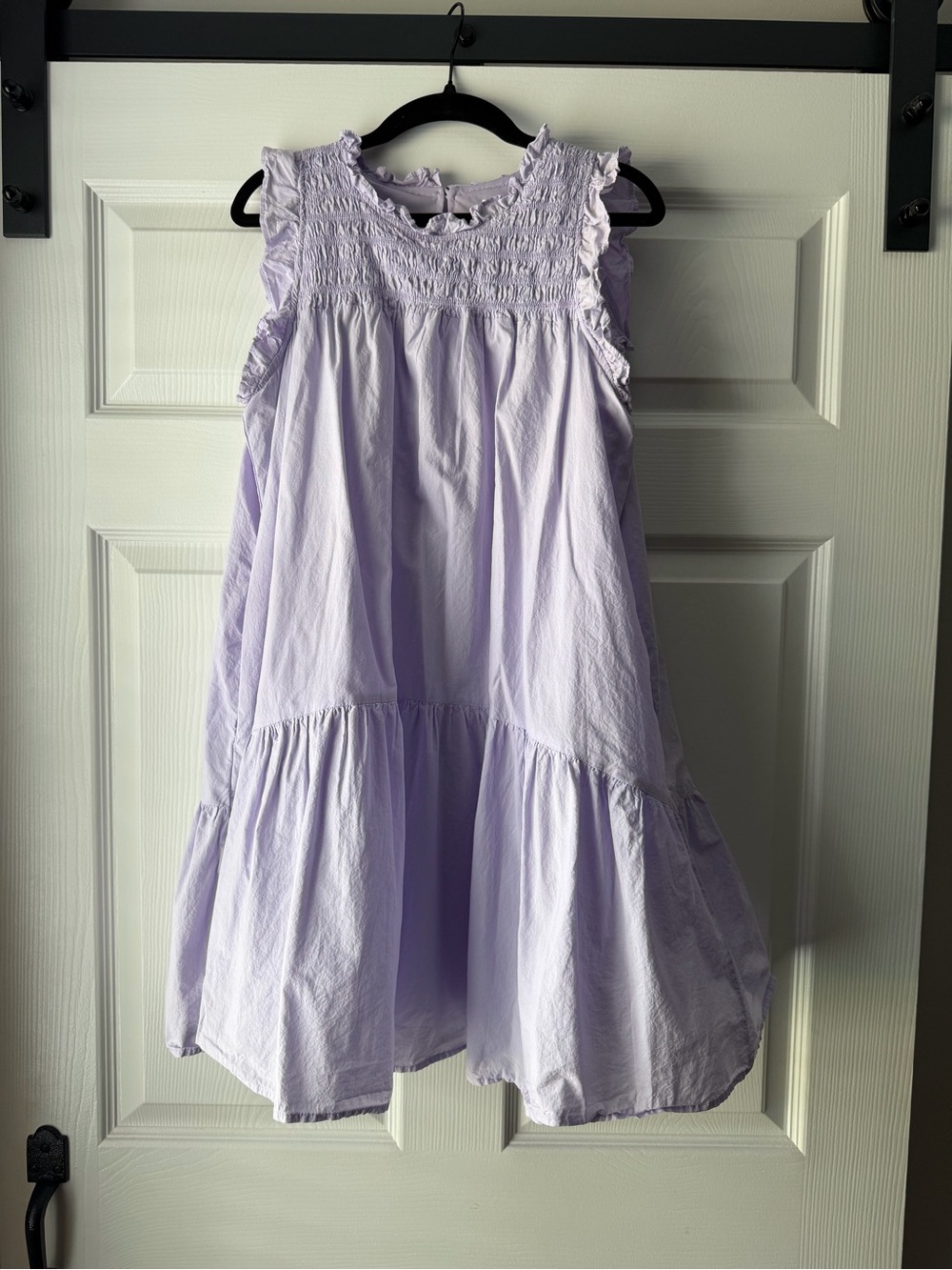 &merci babydoll women’s dress Lavender Ruffle-Trim Smocked